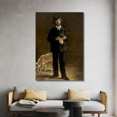 The Artist - Portrait Of Marcellin Desboutin Édouard Manet emt113 canvas print 