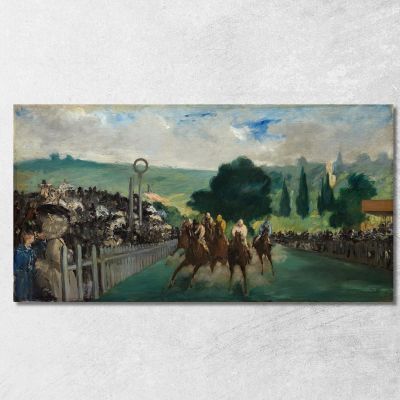 The Races At Longchamp Édouard Manet emt132 canvas print 