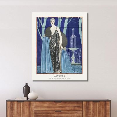 Alcyone Worth Evening Dress And Coat George Barbier gbb3 canvas print 