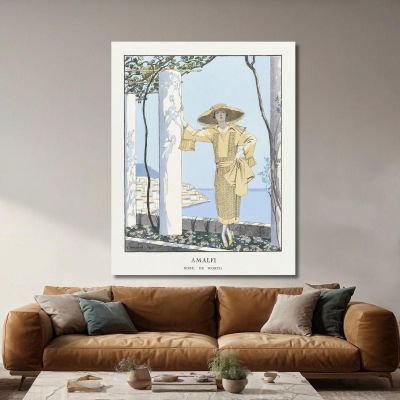 Amalfi. Dress By Worth From Gazette Du Bon Ton George Barbier gbb4 canvas print 