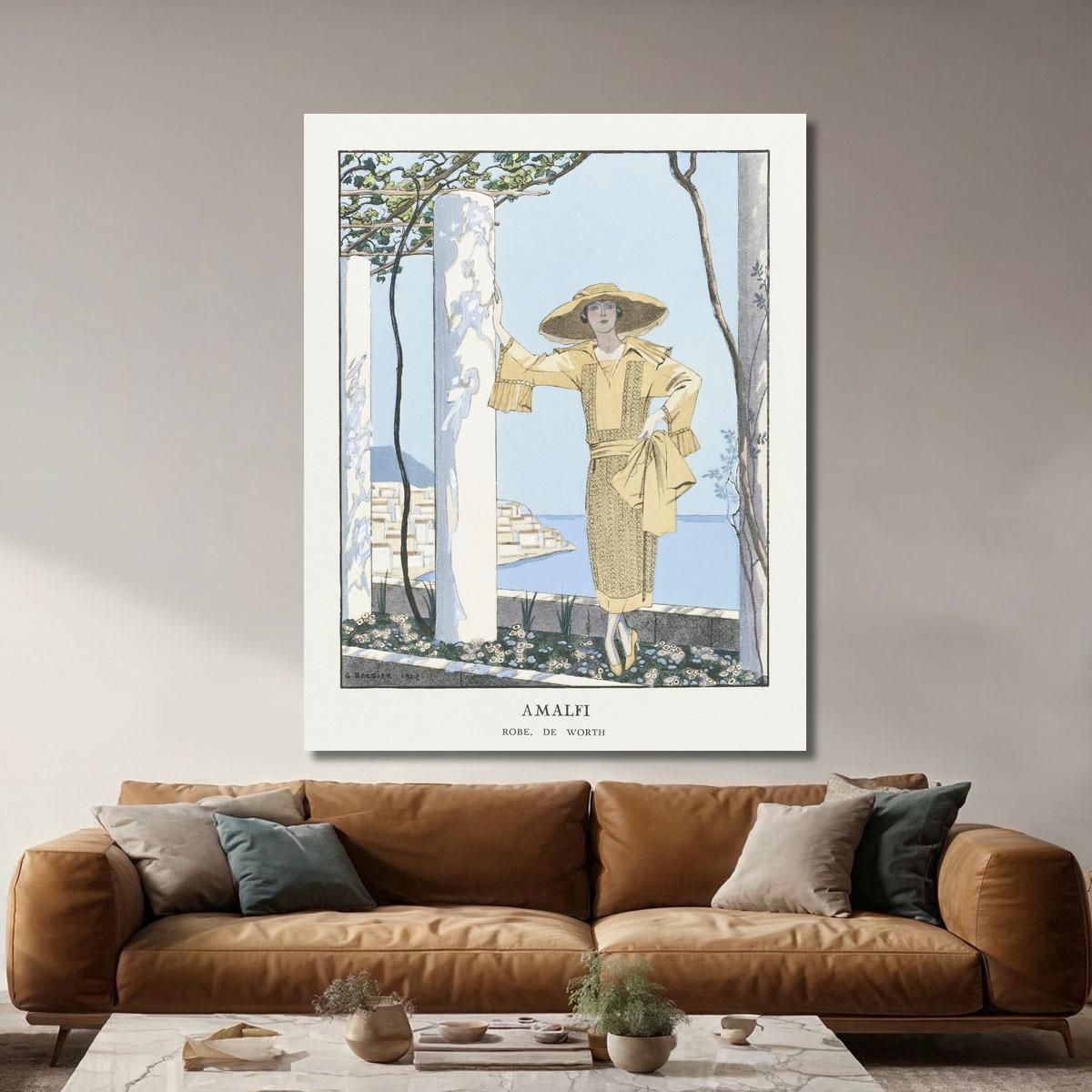 Amalfi. Dress By Worth From Gazette Du Bon Ton George Barbier gbb4 canvas print 