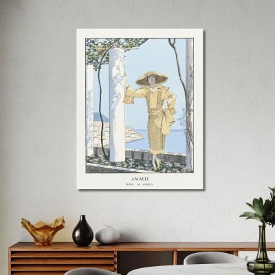 Amalfi. Dress By Worth From Gazette Du Bon Ton George Barbier gbb4 canvas print 