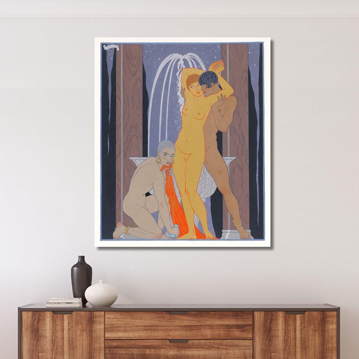 Clodia Accompanying Her Brother George Barbier gbb11 canvas print 