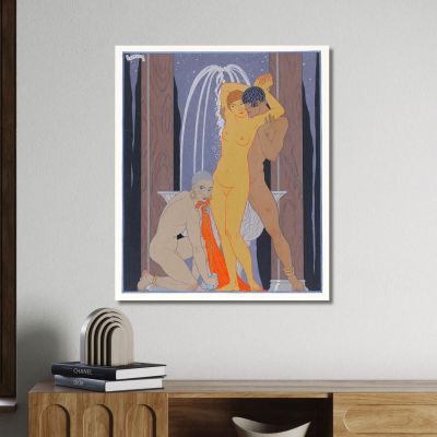 Clodia Accompanying Her Brother George Barbier gbb11 canvas print 