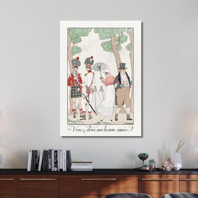 Come On My Good Friend! 1923 George Barbier gbb12 canvas print 