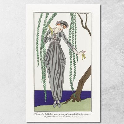 Parisian Costumes 1913 George Barbier gbb15 canvas print 