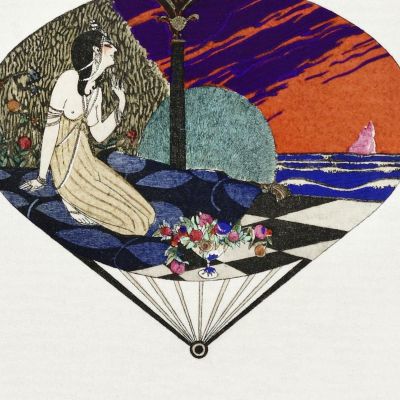 Costumes Parisiens No. 42 Fans By Paquin From Journal Des Dames Et Des Modes George Barbier gbb24 canvas print