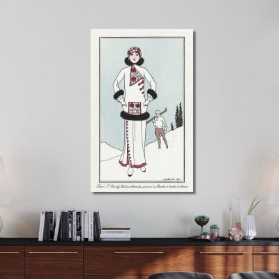 Parisian Costumes No. 51 George Barbier gbb25 canvas print 