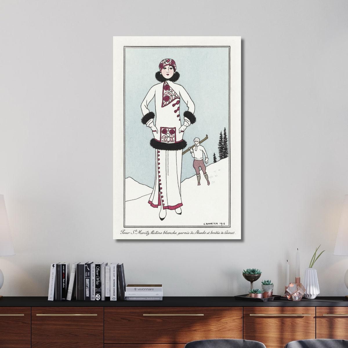 Parisian Costumes No. 51 George Barbier gbb25 canvas print 