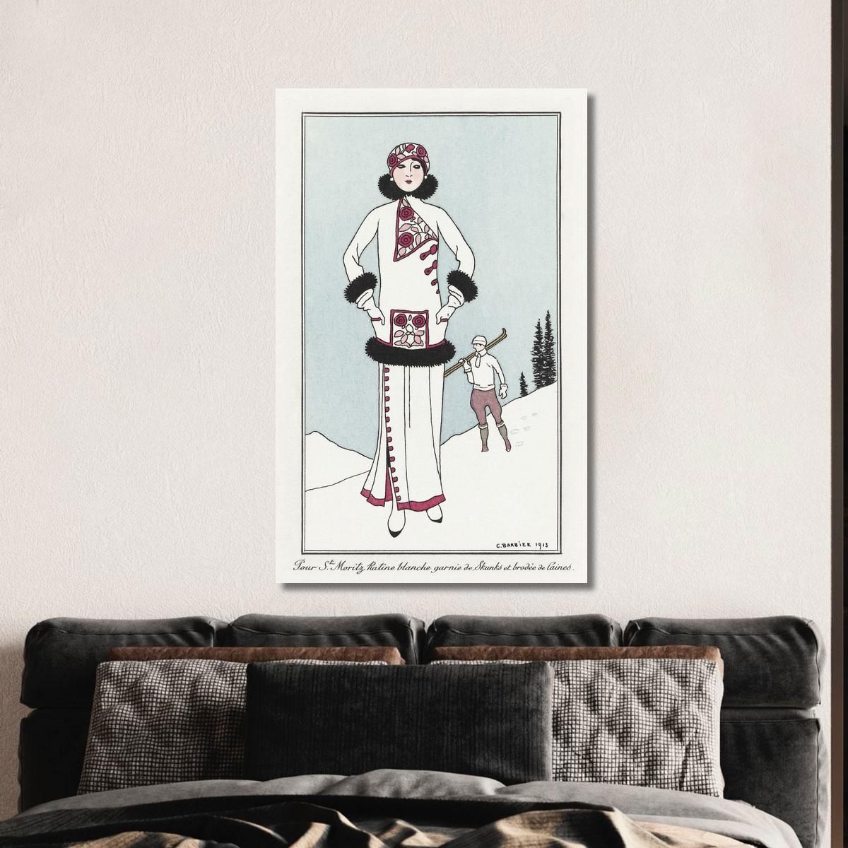 Parisian Costumes No. 51 George Barbier gbb25 canvas print 