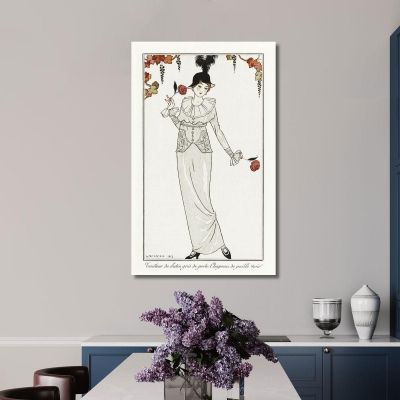 Parisian Costumes No. 8 George Barbier gbb28 canvas print 