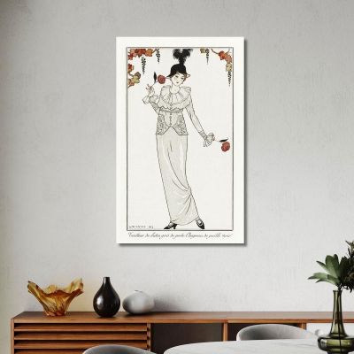 Parisian Costumes No. 8 George Barbier gbb28 canvas print 