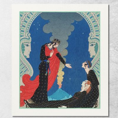 Empedocles And Panthea George Barbier gbb36 canvas print 