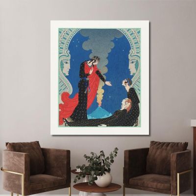 Empedocles And Panthea George Barbier gbb36 canvas print 