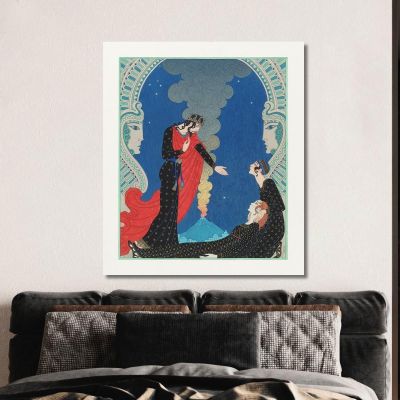 Empedocles And Panthea George Barbier gbb36 canvas print 