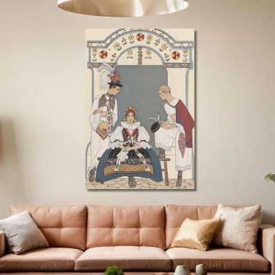 Between Two Fires 2 George Barbier gbb38 canvas print 