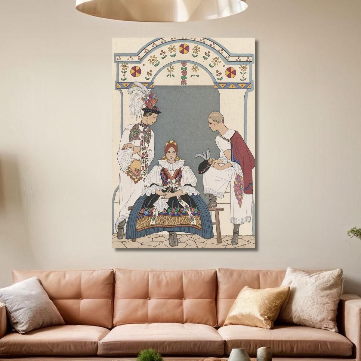 Between Two Fires 2 George Barbier gbb38 canvas print 
