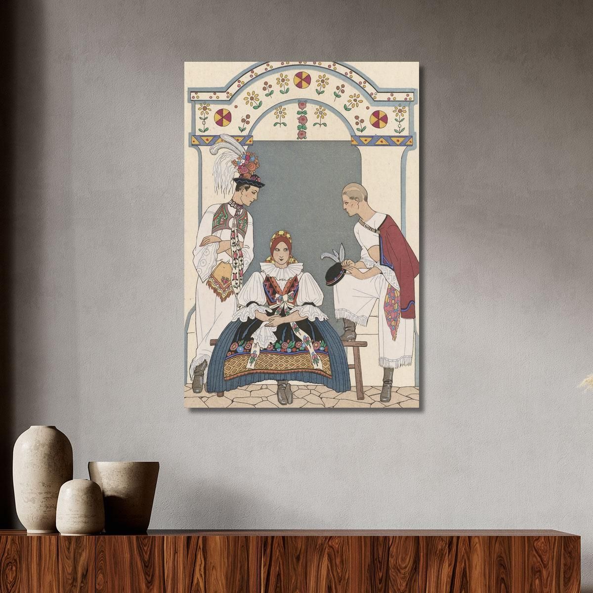 Between Two Fires 2 George Barbier gbb38 canvas print 