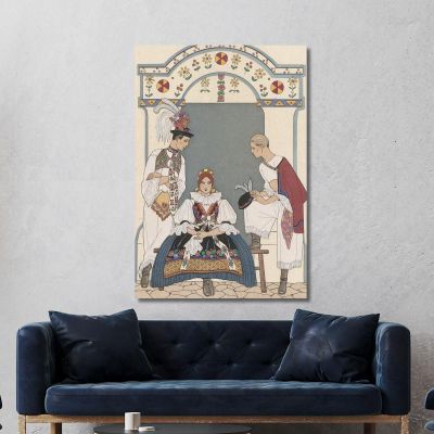 Between Two Fires 2 George Barbier gbb38 canvas print 