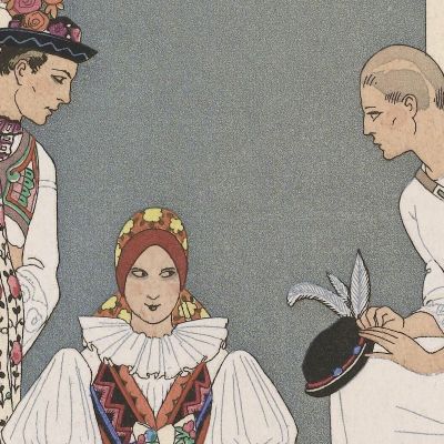 Between Two Fires 2 George Barbier gbb38 canvas print