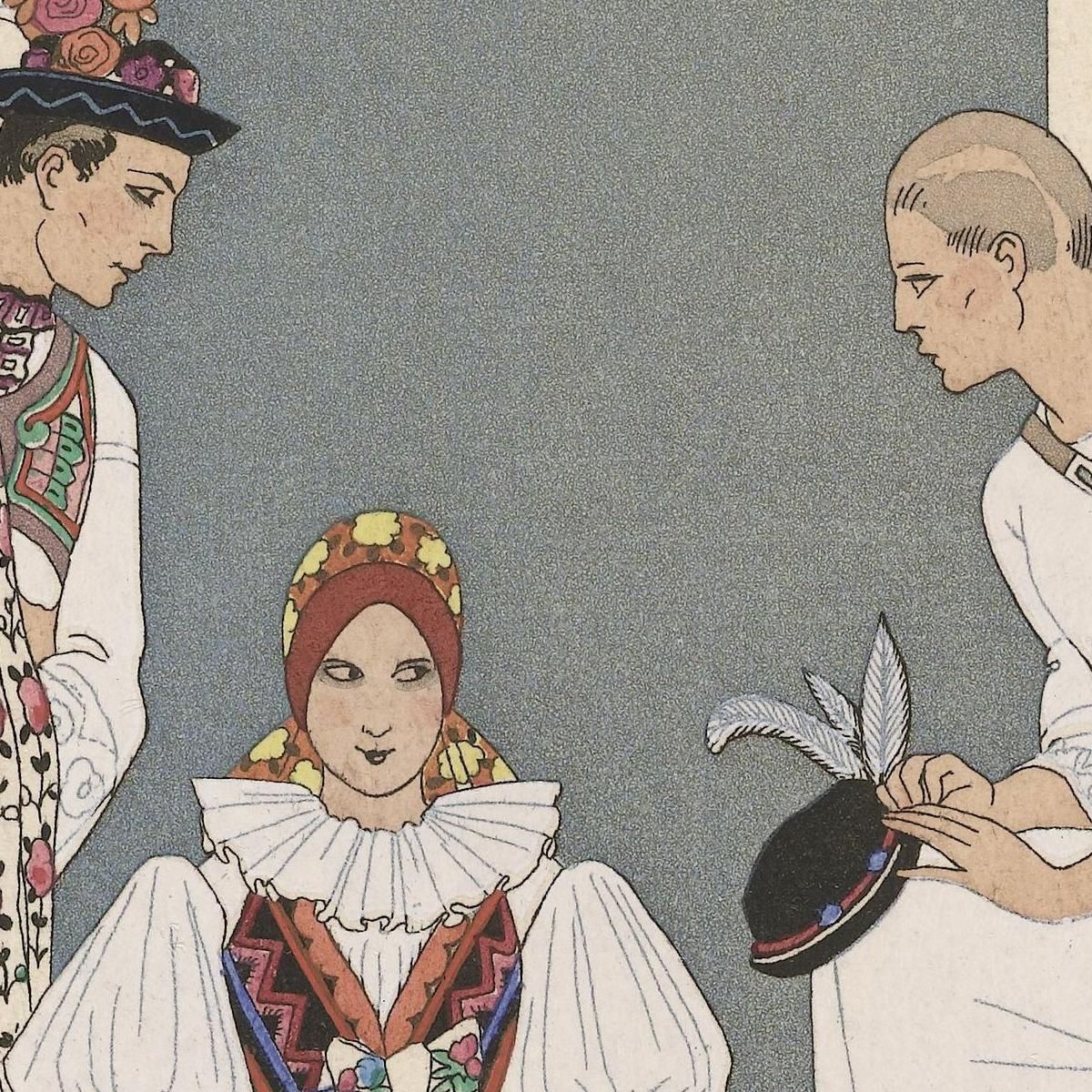 Between Two Fires 2 George Barbier gbb38 canvas print
