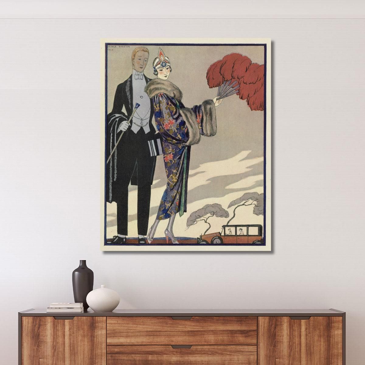 Evening Attire George Barbier gbb40 canvas print 