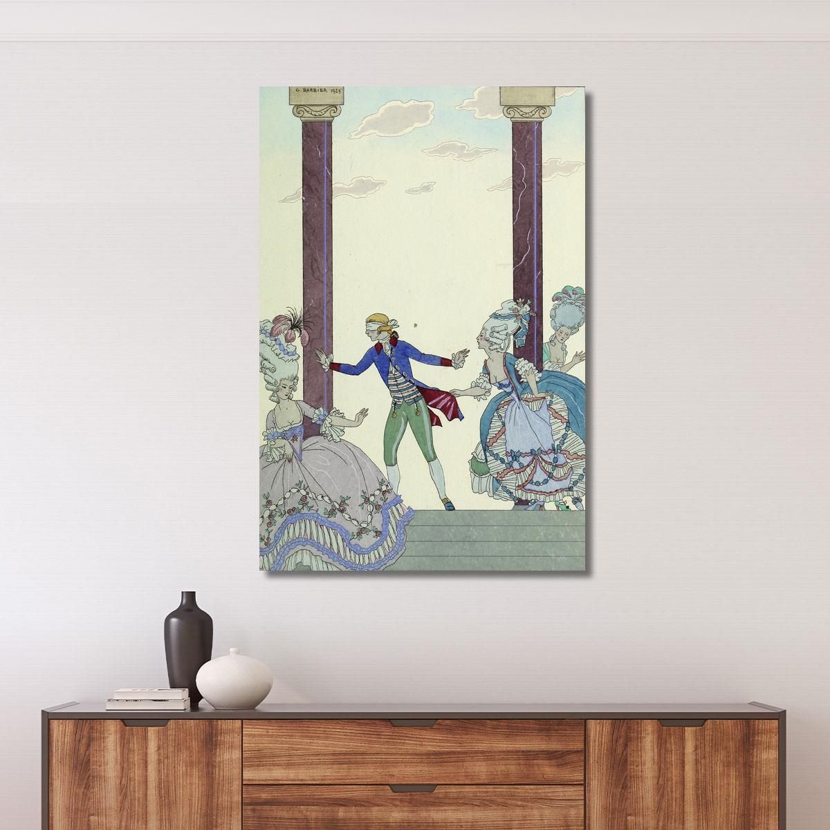 Falbalas Et Fanfreluches Colin-Maillard George Barbier gbb44 canvas print 