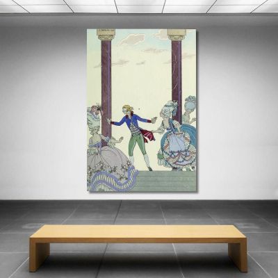 Falbalas Et Fanfreluches Colin-Maillard George Barbier gbb44 canvas print 