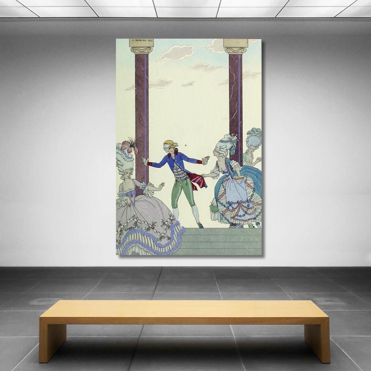 Falbalas Et Fanfreluches Colin-Maillard George Barbier gbb44 canvas print 
