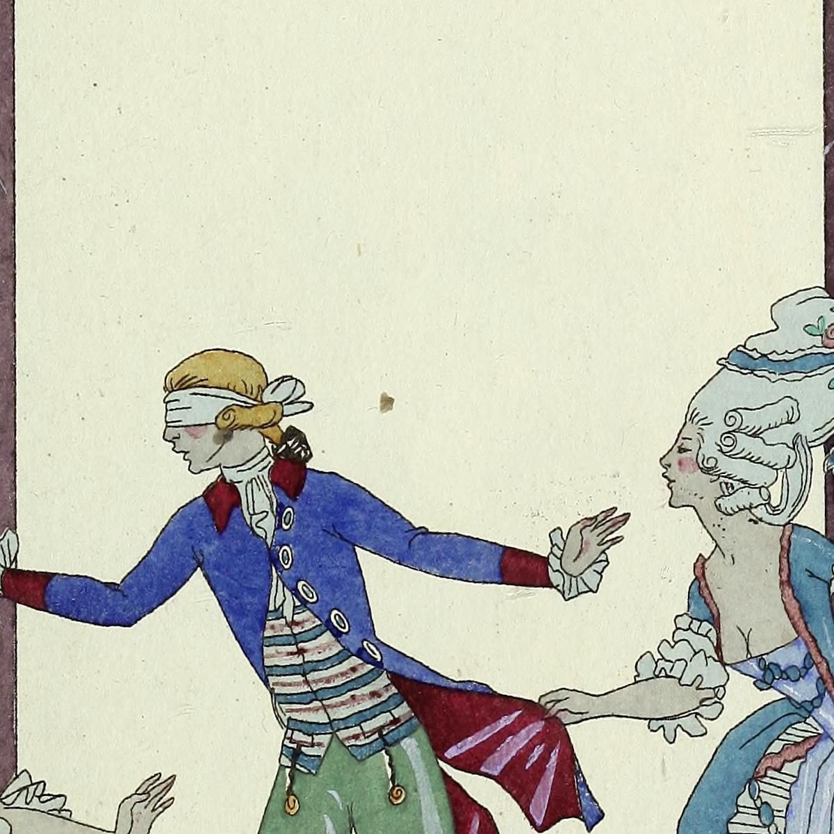 Falbalas Et Fanfreluches Colin-Maillard George Barbier gbb44 canvas print