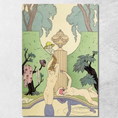 Falbalas And Frills La Luxure George Barbier gbb48 canvas print 