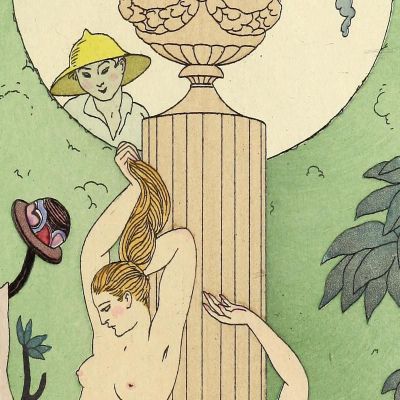Falbalas And Frills La Luxure George Barbier gbb48 canvas print