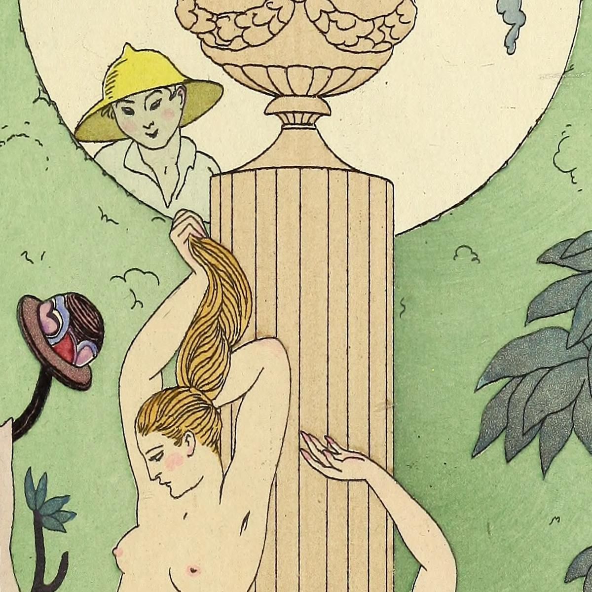 Falbalas And Frills La Luxure George Barbier gbb48 canvas print