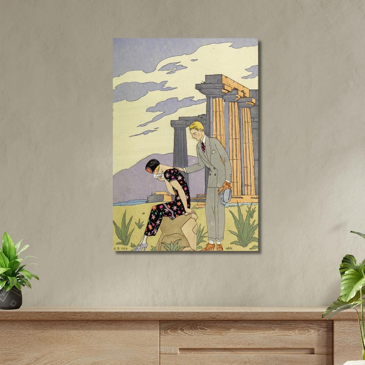Falbalas And Fanfreluches Paestum George Barbier gbb53 canvas print 