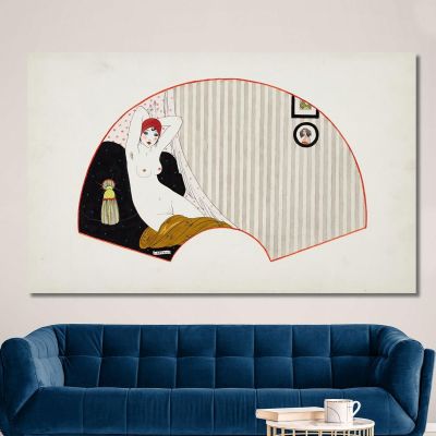 Naked Woman On A Couch George Barbier gbb54 canvas print 