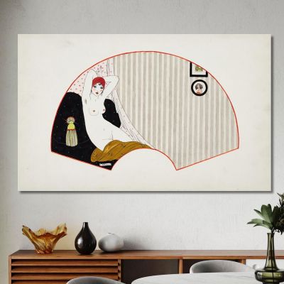 Naked Woman On A Couch George Barbier gbb54 canvas print 