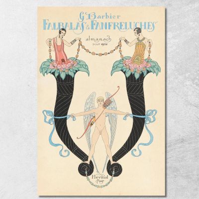 Front Cover Of Falbalas & Fanfreluches Almanac Of Present Past And Future Fashions George Barbier gbb56 canvas print 