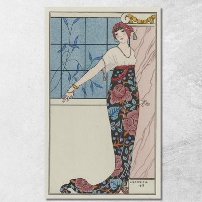 Large Evening Dress George Barbier gbb60 canvas print 