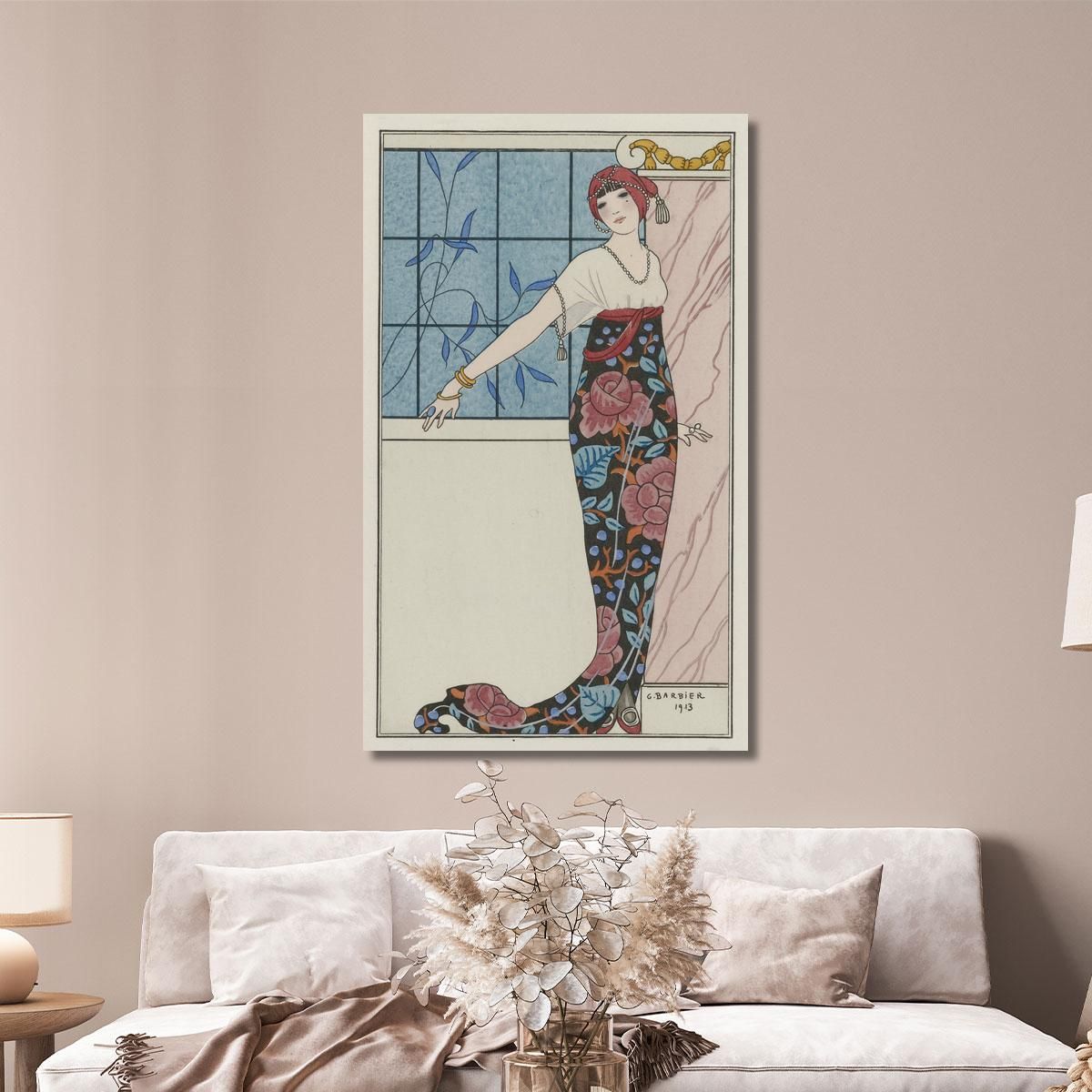Large Evening Dress George Barbier gbb60 canvas print 
