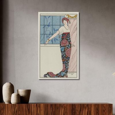 Large Evening Dress George Barbier gbb60 canvas print 