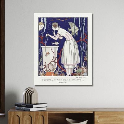 The Stunning Little Fish Summer Dress George Barbier gbb70 canvas print 