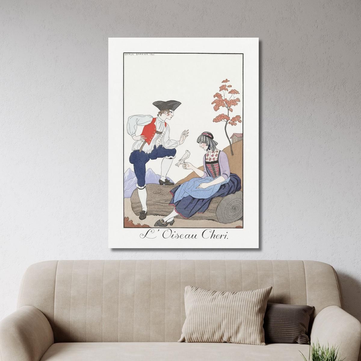 The Cheri Bird George Barbier gbb71 canvas print 