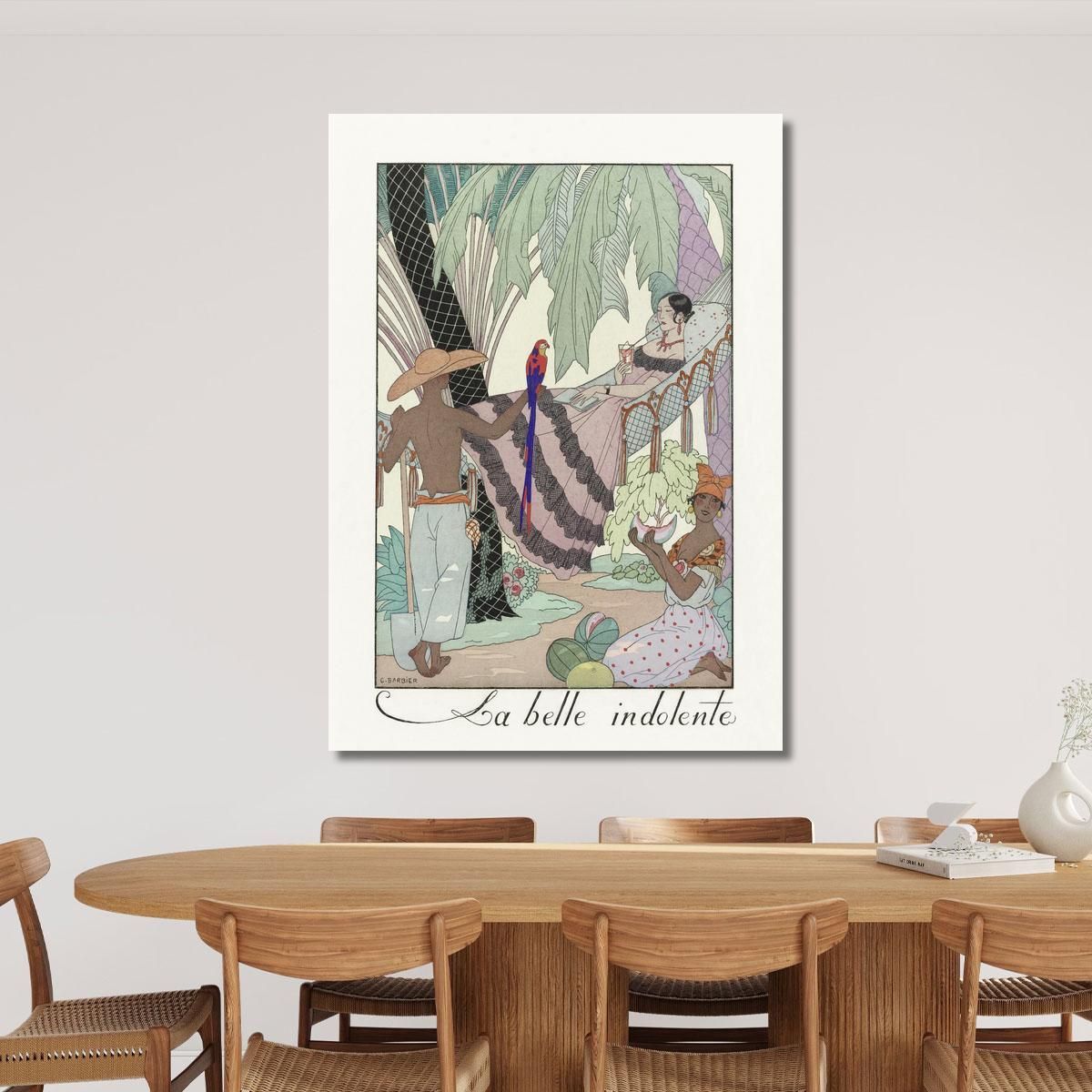 The Indolent Beauty George Barbier gbb73 canvas print 