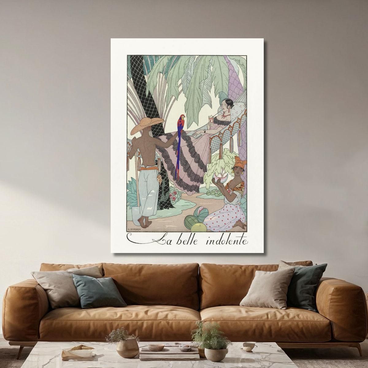The Indolent Beauty George Barbier gbb73 canvas print 