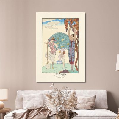 La Terre Earth George Barbier gbb88 canvas print 