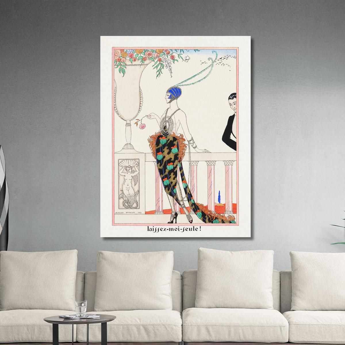Let Me Leave From Les Feuillets D’Art George Barbier gbb93 canvas print 