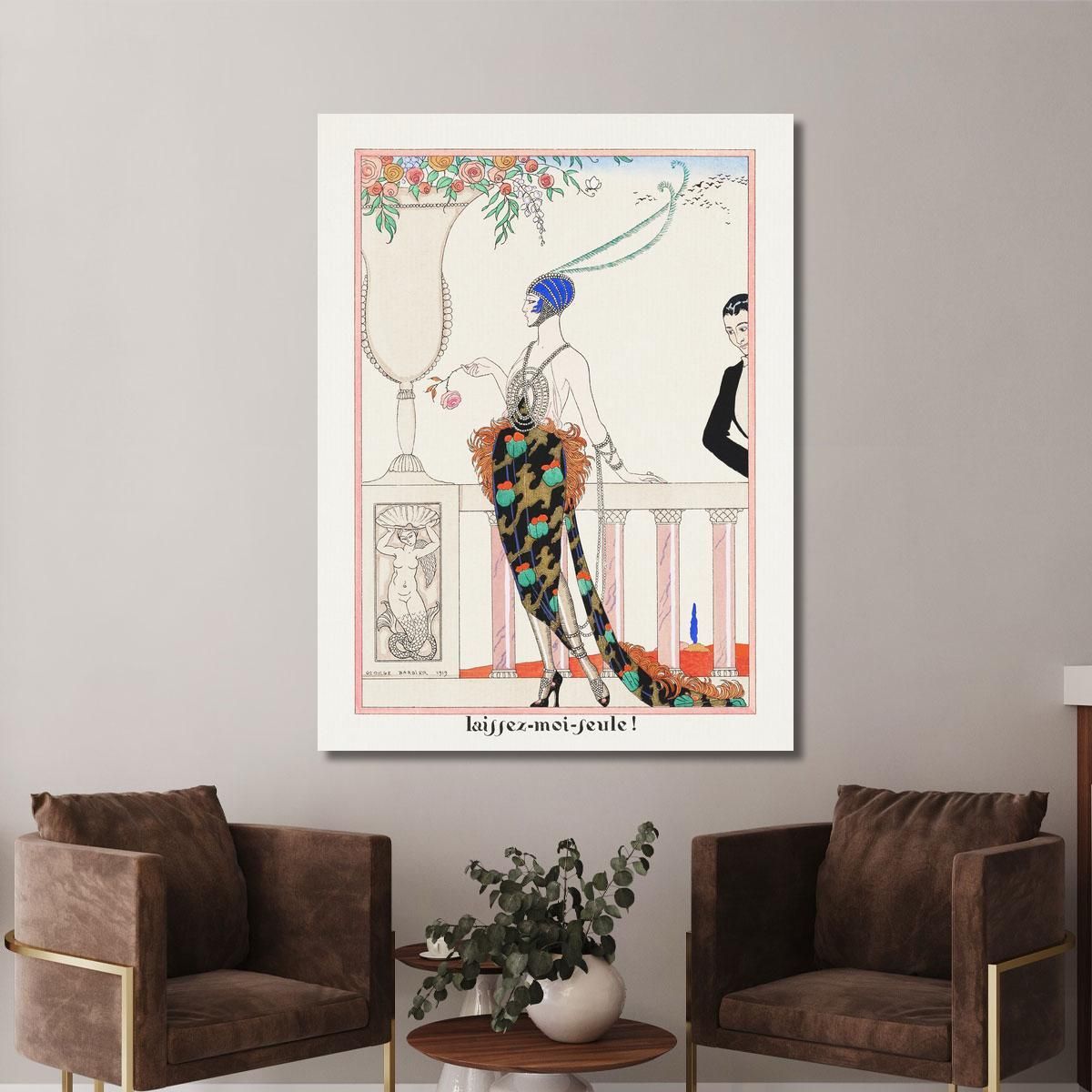 Let Me Leave From Les Feuillets D’Art George Barbier gbb93 canvas print 