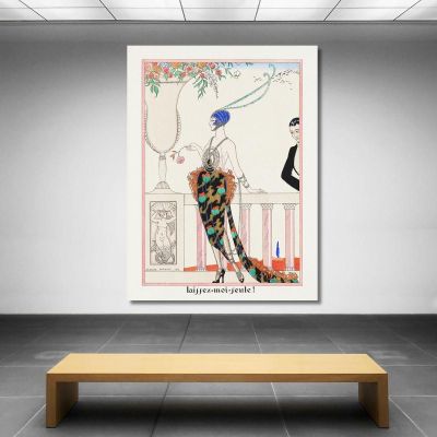 Let Me Leave From Les Feuillets D’Art George Barbier gbb93 canvas print 