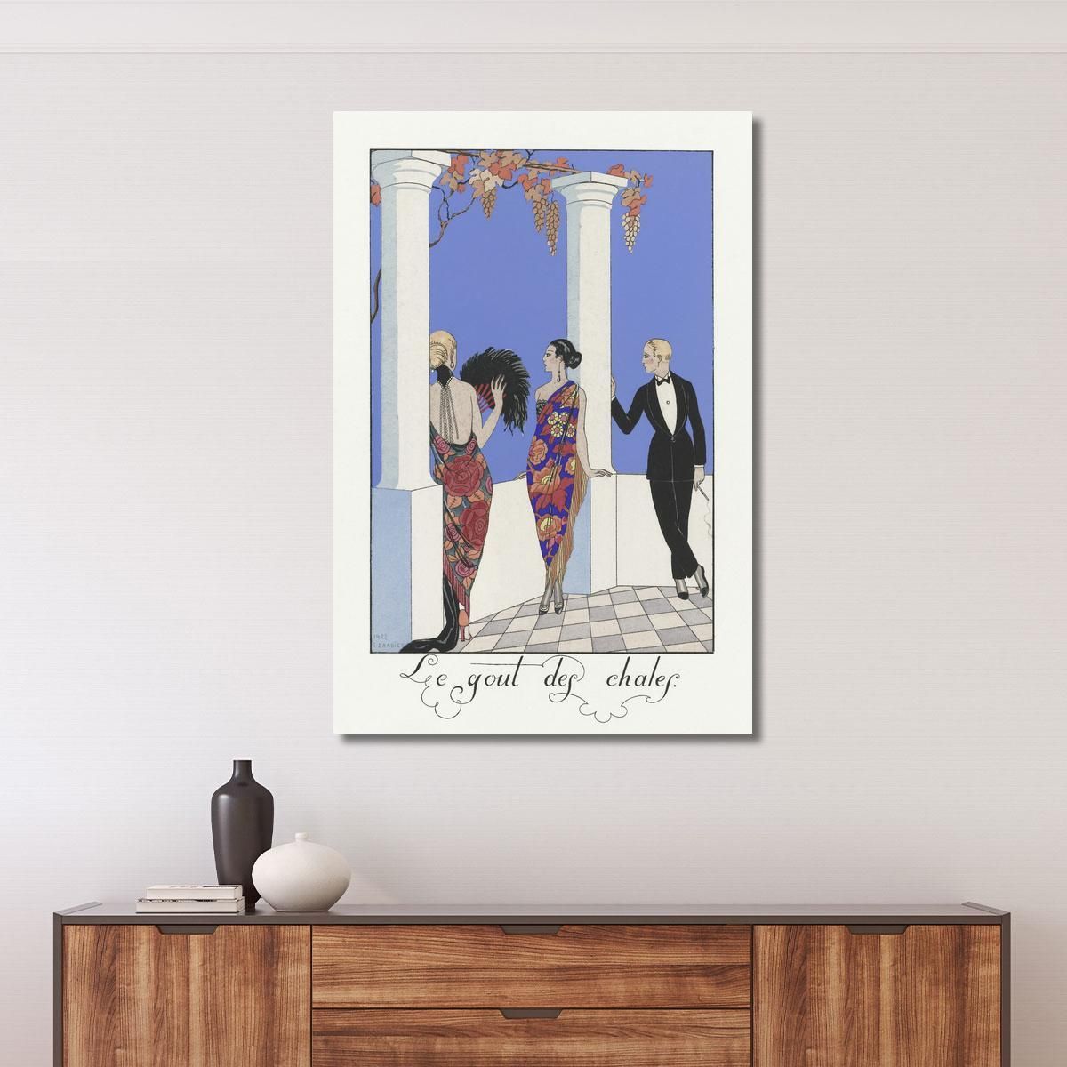 The Taste Of Shawls France 20Th Century George Barbier gbb103 canvas print 