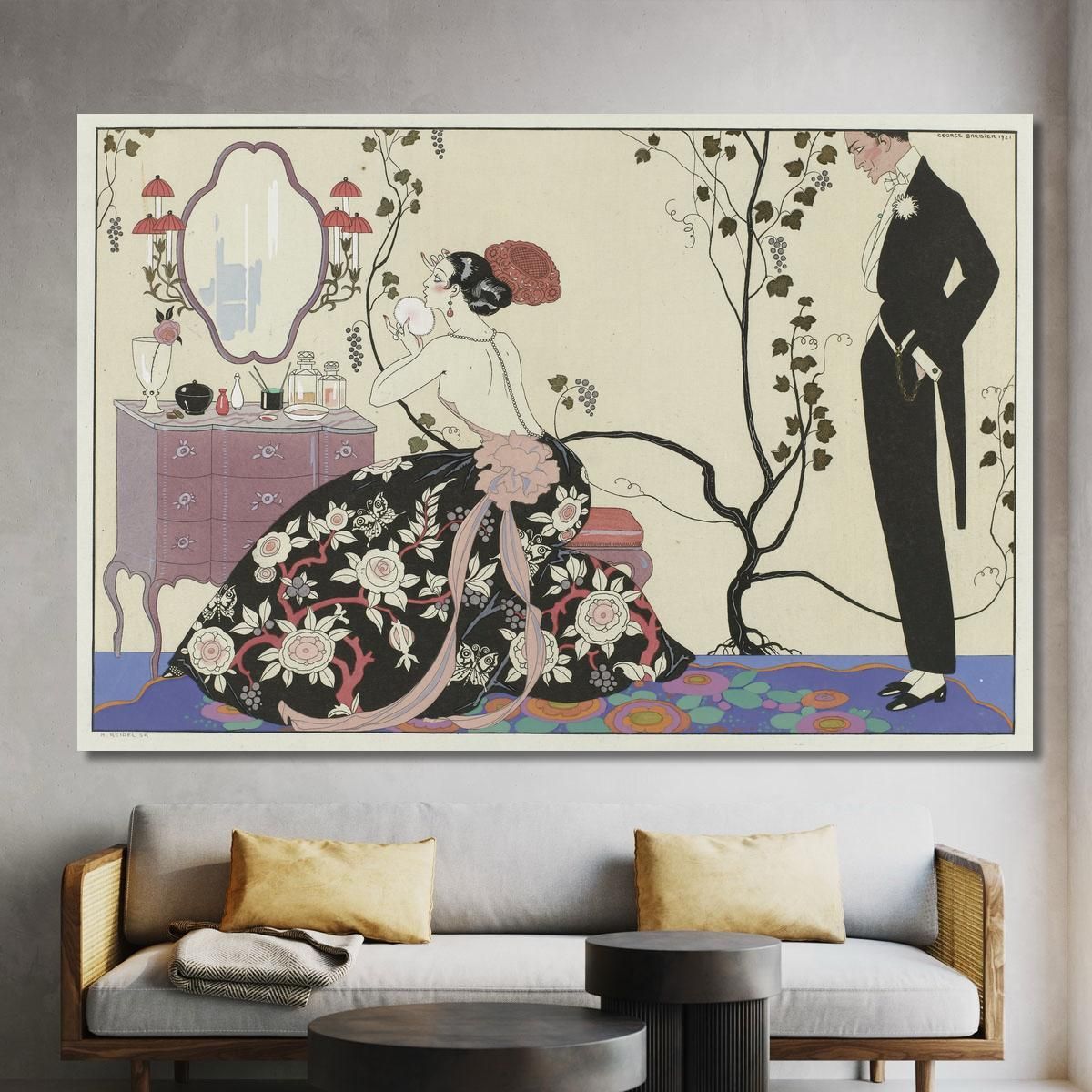 The Grand Decolletage George Barbier gbb105 canvas print 